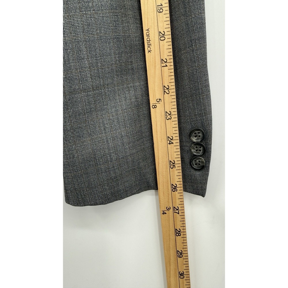 Hickey Freeman 42L Gray 100% Wool Blazer Men USA Made Luxury Sport Coat Tailored - Picture 12 of 13